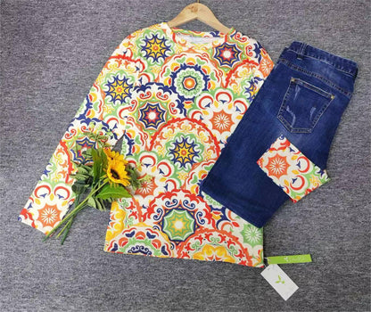 FallStil® - Elegantes Top mit Rundhalsausschnitt