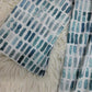 FallStil® - Aquarell Blau & Weiß ¾ Ärmel Tunika Top