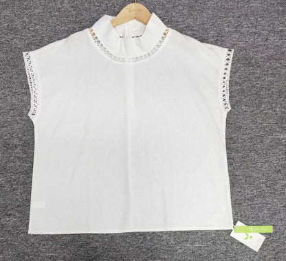 FallStil® - Lässiges einfarbiges Kurzarm-Top