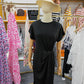 PureWear® - Unifarbenes Shiftkleid mit geknotetem Rückenausschnitt