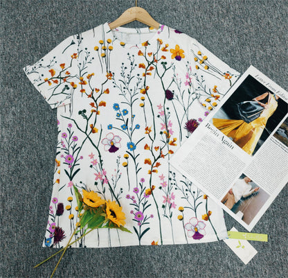 PureWear® - Arizona Garden Weißes Kurzarmtop