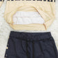 PureWear® - Griechischer Schlüssel Schwarz-Tan-Druck Zweiteiliges Set
