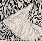 SpringStil® - Weiß Schwarz Zebra Print Asymmetrisches Maxikleid mit Frontschlitz