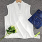 PureWear® - Vintage ärmelloses einfarbiges Top