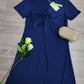 FallStil® - Marineblaues Minikleid mit Twistfront