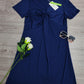 FallStil® - Marineblaues Minikleid mit Twistfront