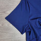 FallStil® - Marineblaues Minikleid mit Twistfront