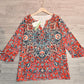 EcoExotica® - Mandala Herbst Rot ¾ Ärmel Top