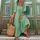 PureWear® - Bohemian Beauty Grünes Maxikleid