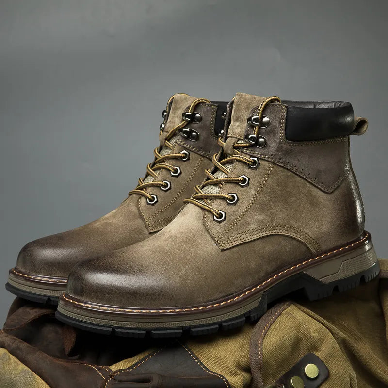 Winterstiefel aus echtem Leder für männer - Wiel