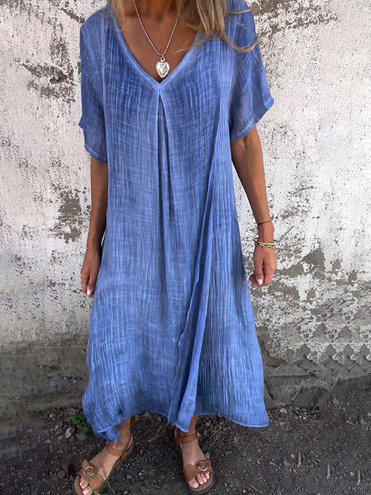 Amalie - Kleid mit V-Ausschnitt