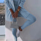 Alicia - Dreiteiliges Set bestehend aus einer Strickjacke mit Kapuze, einem Oberteil und einer Hose