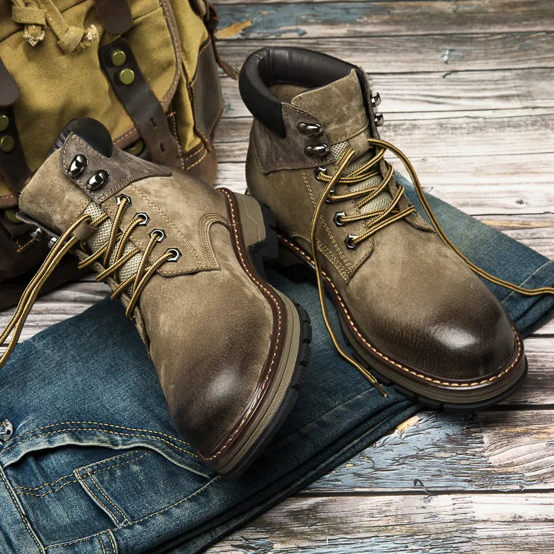 Winterstiefel aus echtem Leder für männer - Wiel