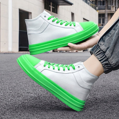 Stylische High-Top Canvas-Sneaker mit Schnürung - Felix
