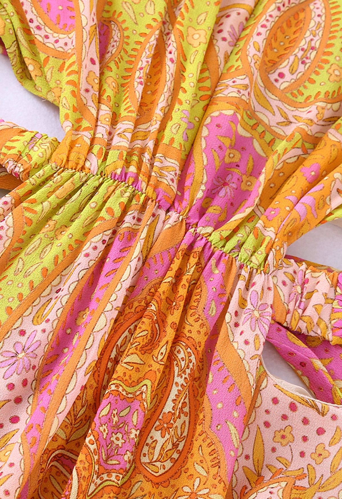 Lara - Paisley Chiffon Sommerkleid