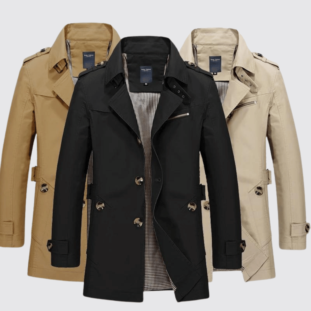 Klassischer Trenchcoat für Herren