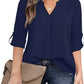 Weinrotes Blusen Shirt - Clara