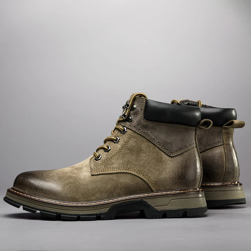 Winterstiefel aus echtem Leder für männer - Wiel