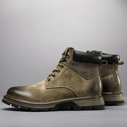 Winterstiefel aus echtem Leder für männer - Wiel