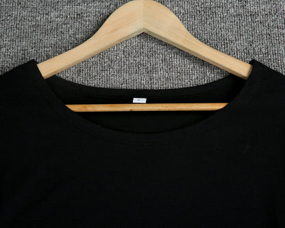 Lara - Schwarz Maxi-T-Shirt-Kleid