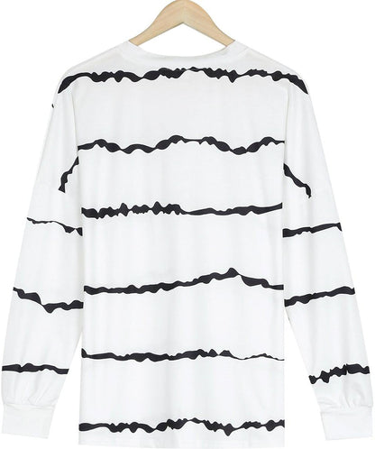 FallStil® - Langärmeliges Basic-Top mit Druck