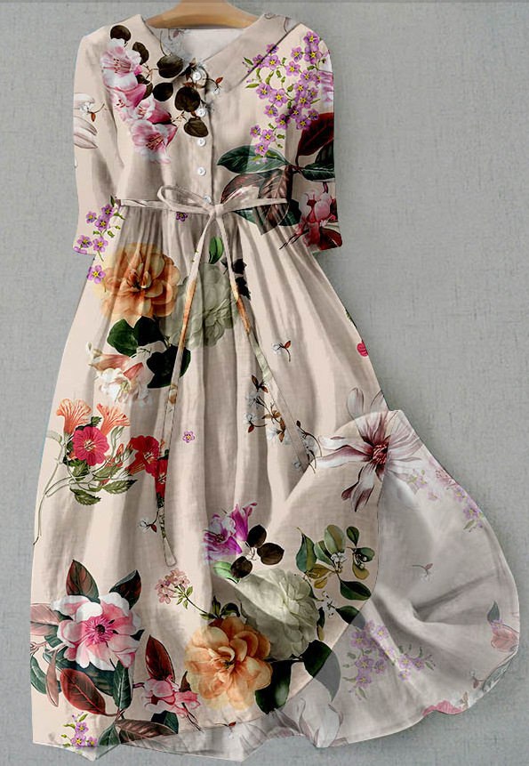 Florales Eleganz-Kleid