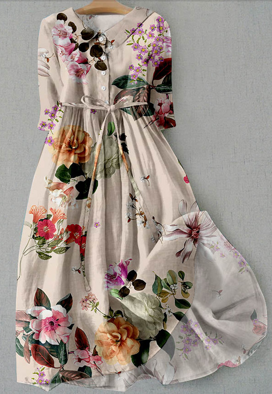 Florales Eleganz-Kleid