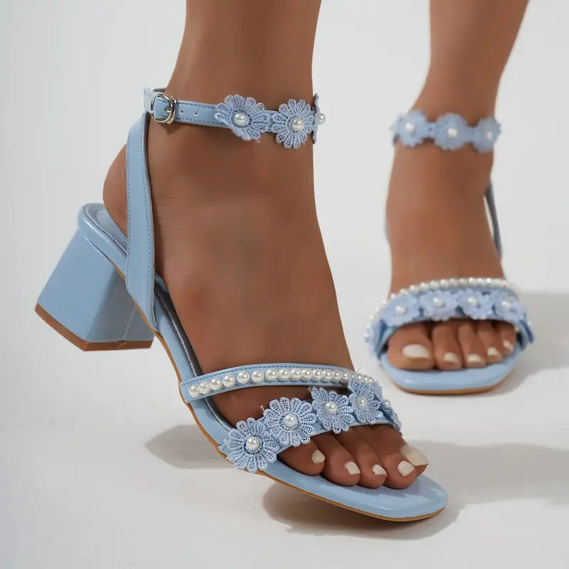 Eleganter Sommerschuh mit kubanischem Absatz - Alvina