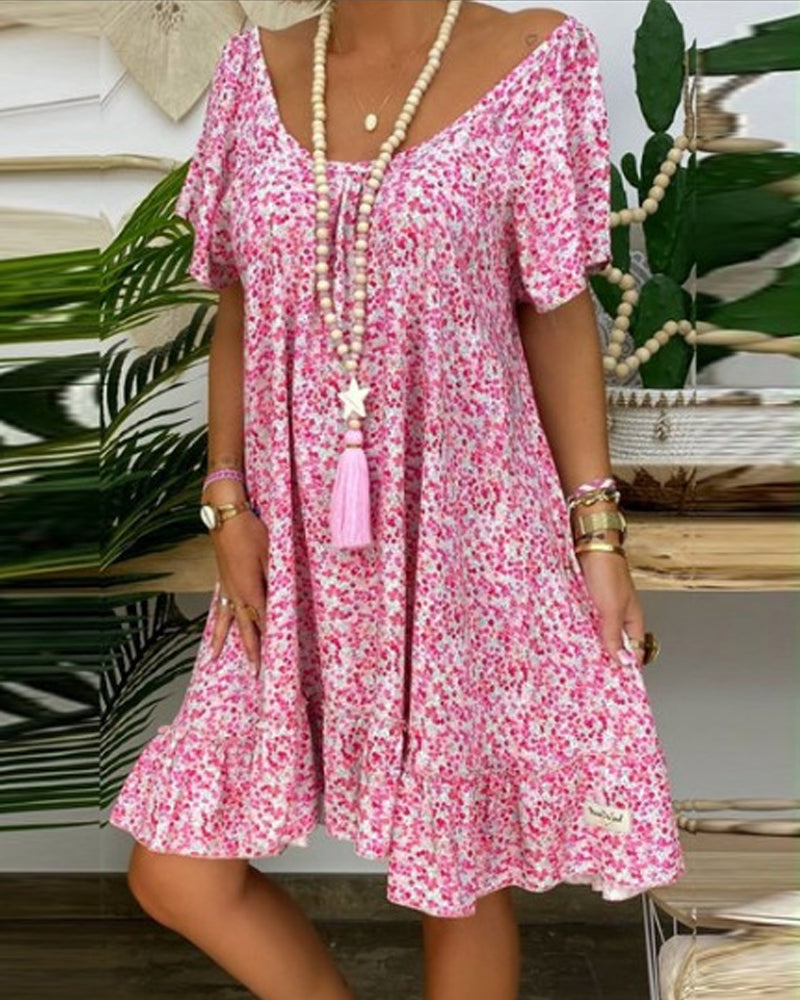 Fiona - Pinkes Casual-Kleid