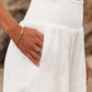 Ronna -Leinen Stretch-Hose