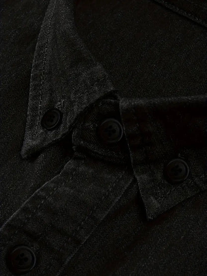 Alexander – jeans-langarmhemd für herren