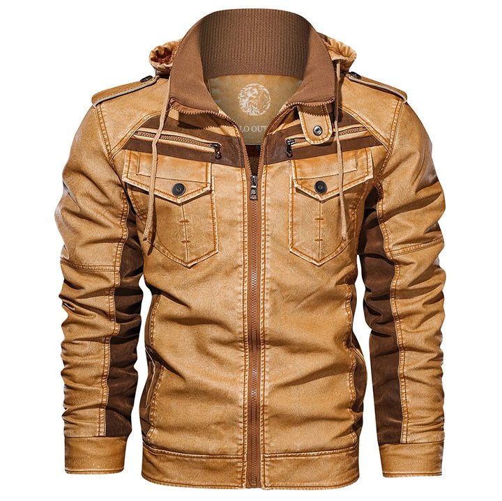 Ares - Schlichte Lederjacke