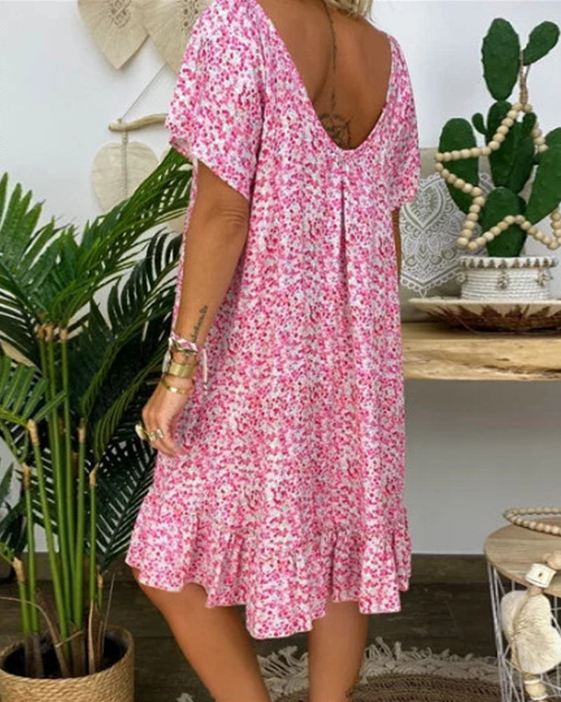 Fiona - Pinkes Casual-Kleid