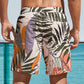 Badeshorts mit Blattmuster - Lukas