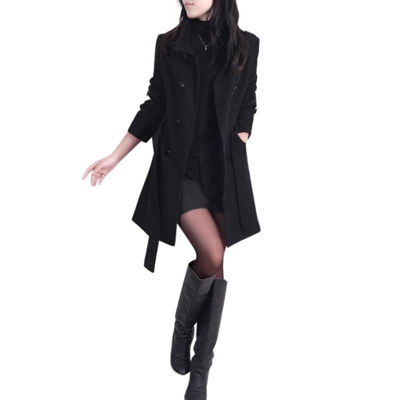 Wolltrenchcoat für elegante Winterlooks