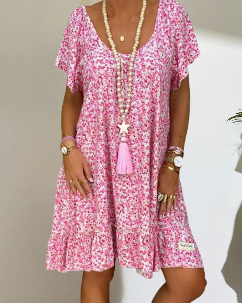 Fiona - Pinkes Casual-Kleid