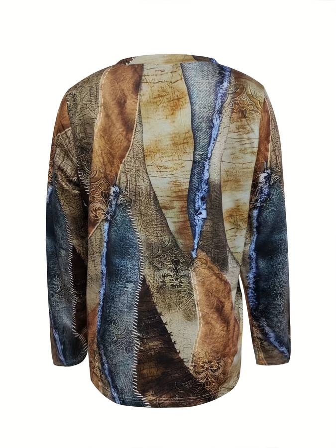 T-Shirt mit einem abstrakten Druck