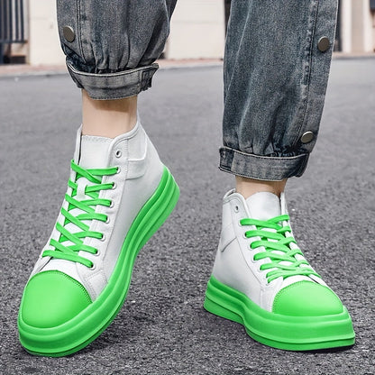 Stylische High-Top Canvas-Sneaker mit Schnürung - Felix
