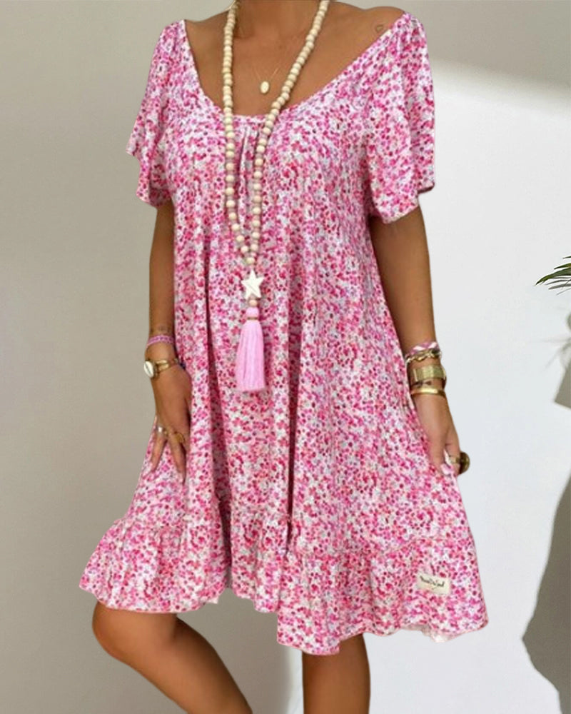 Fiona - Pinkes Casual-Kleid