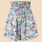 Blumen-High-Waist-Shorts - Rosa