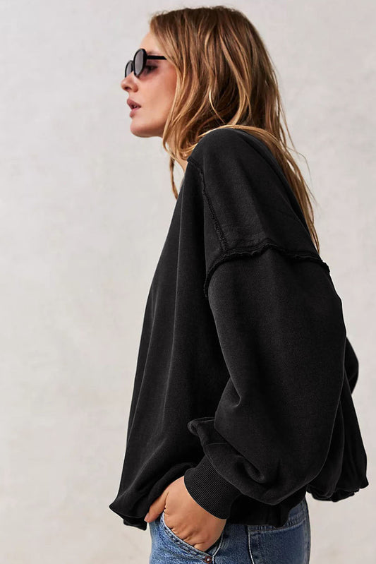 Sweatshirt "Bubble Up" in Schwarz