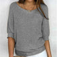 Pullover mit 3/4-Ärmeln und einem klassischen Krokodilmuster
