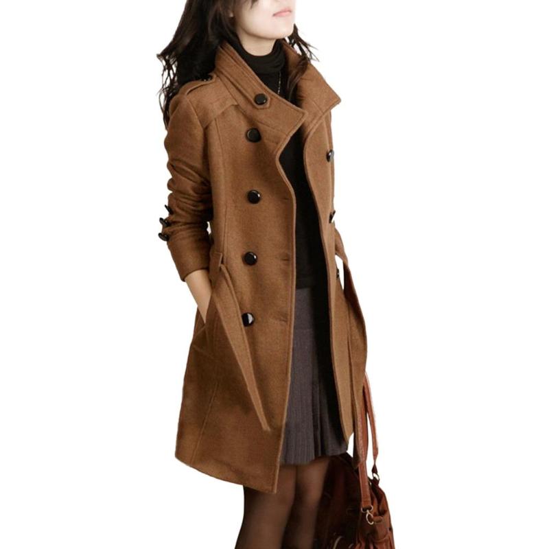 Wolltrenchcoat für elegante Winterlooks