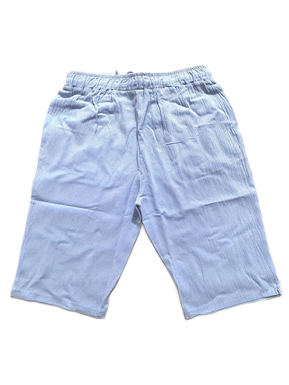 Graue Shorts mit Kordelzug und Taschen - Felix