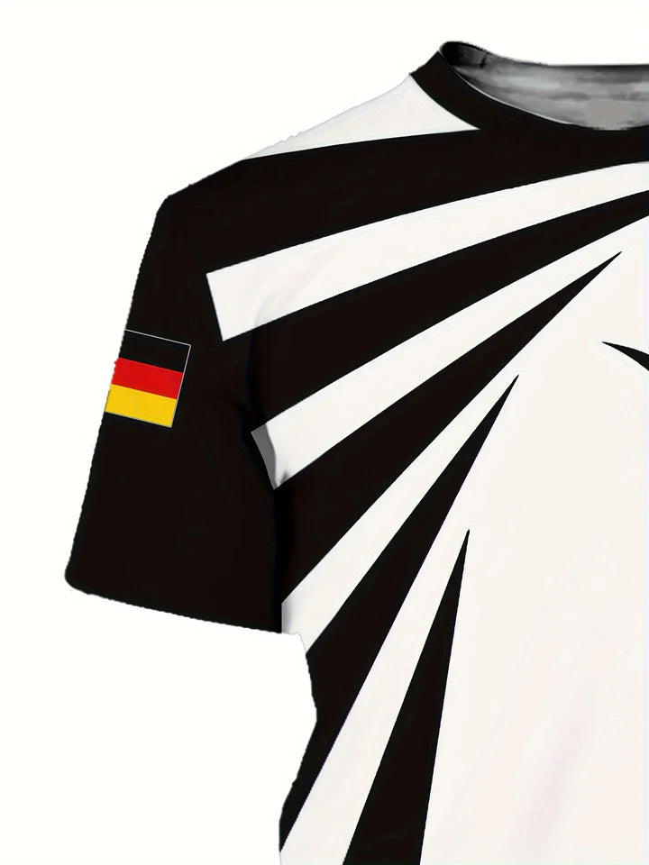 Adrean | deutschland euro 2024 herren fußball trikot mit adler druck