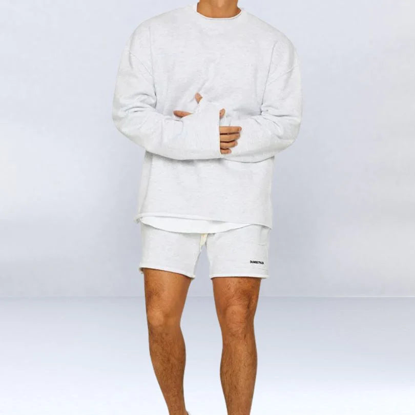 Vasco - Herren Set aus bequemem Sweatshirt und Shorts