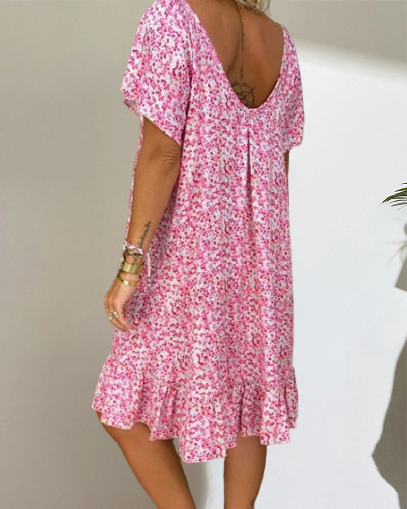 Fiona - Pinkes Casual-Kleid