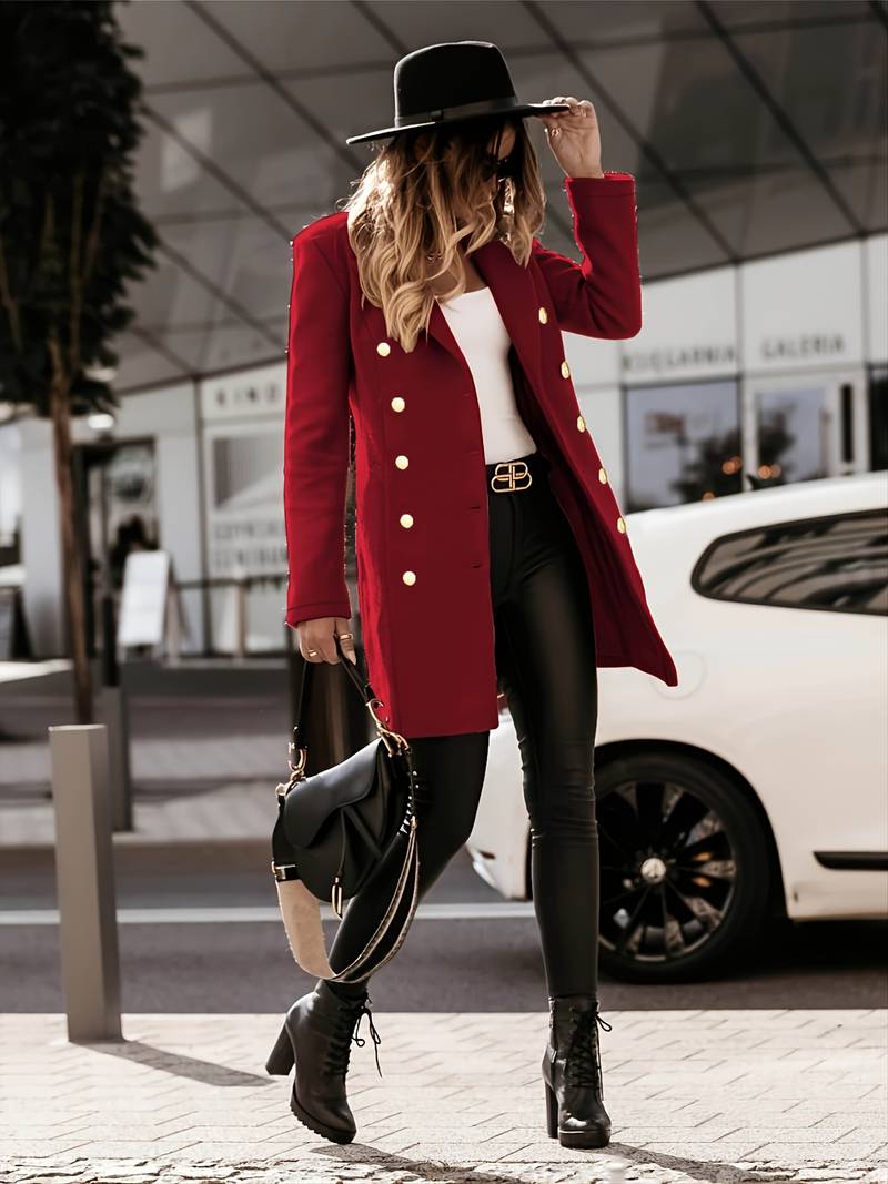 Taillierter Wollmantel für eine schmeichelnde Passform