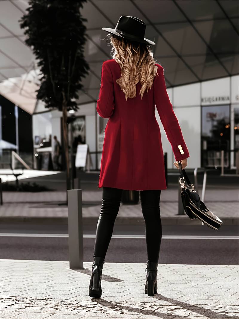 Taillierter Wollmantel für eine schmeichelnde Passform