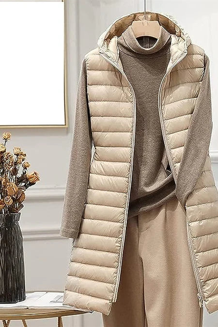 Amalie - modische steppjacke mit kapuze